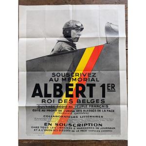 Old Belgian Propaganda Poster Dating From 1937.