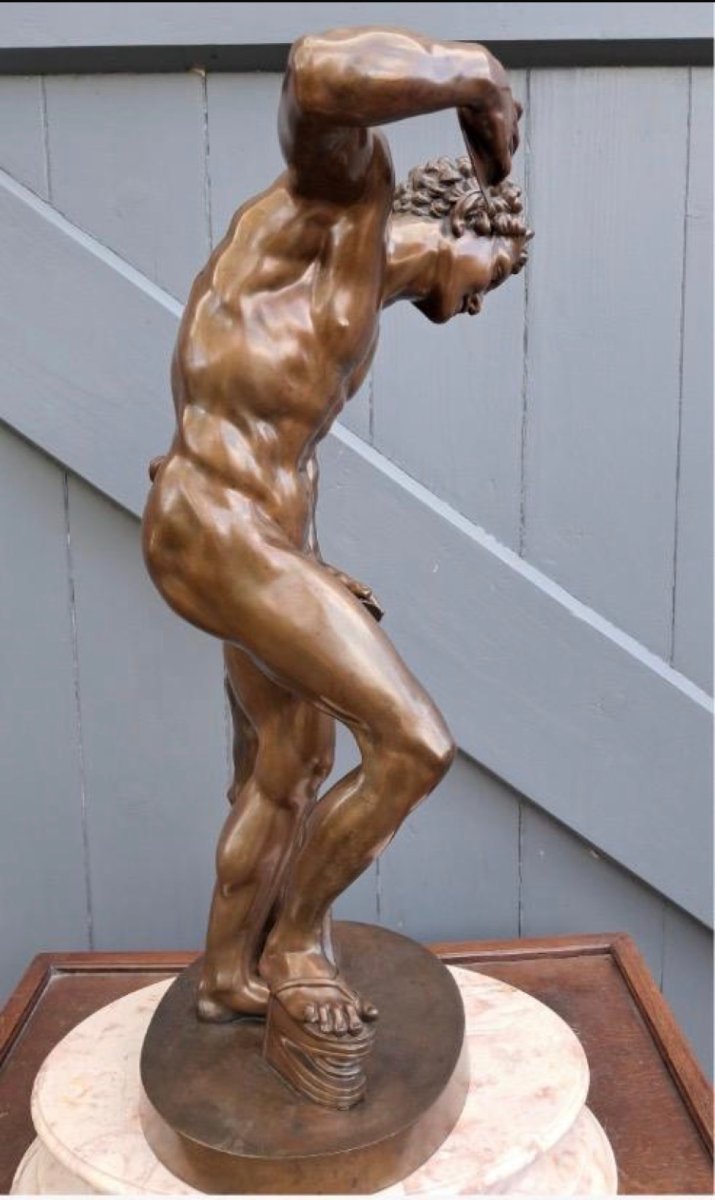 Faune dansant en bronze dans le style de Massimiliano Soldani | 1656–1740-photo-2