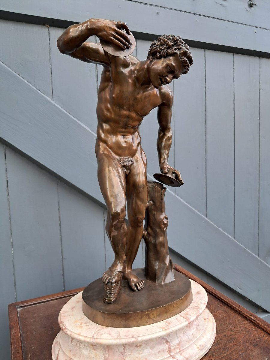 Faune dansant en bronze dans le style de Massimiliano Soldani | 1656–1740