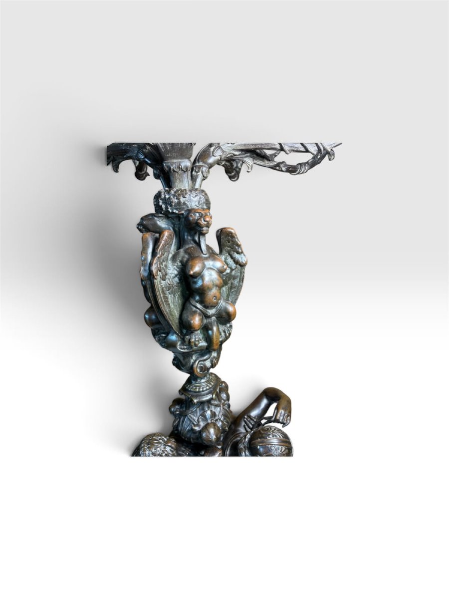  Candelabre / girandole monumental en bronze à figures | Antoine-Louis Barye | 1796-1875 |-photo-4