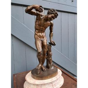 Bronze Dancing Faun In The Style Of Massimiliano Soldani | 1656–1740