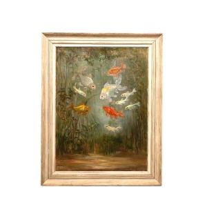 Poissons rouges | Marie van Waning-Stevens | (1874-1973)