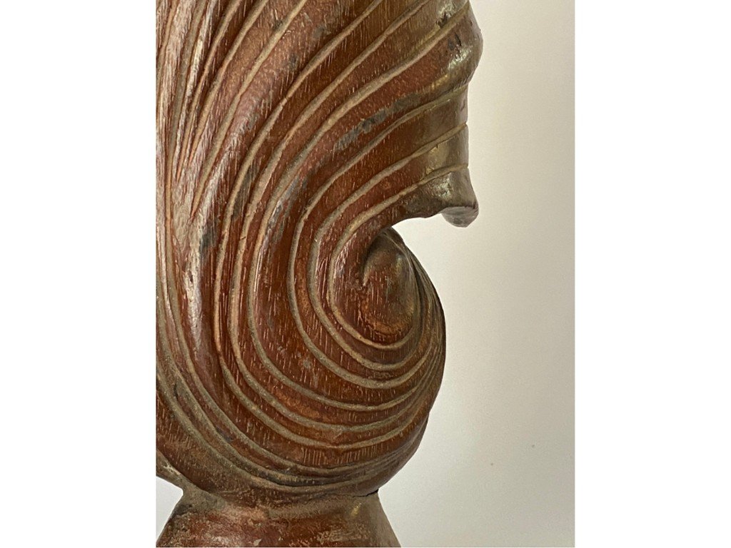 Abstract Wood Sculpture, Shell Shape, 1960
