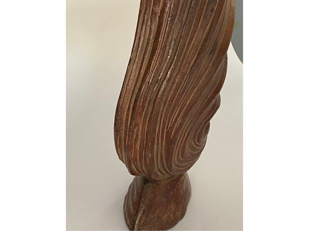 Abstract Wood Sculpture, Shell Shape, 1960