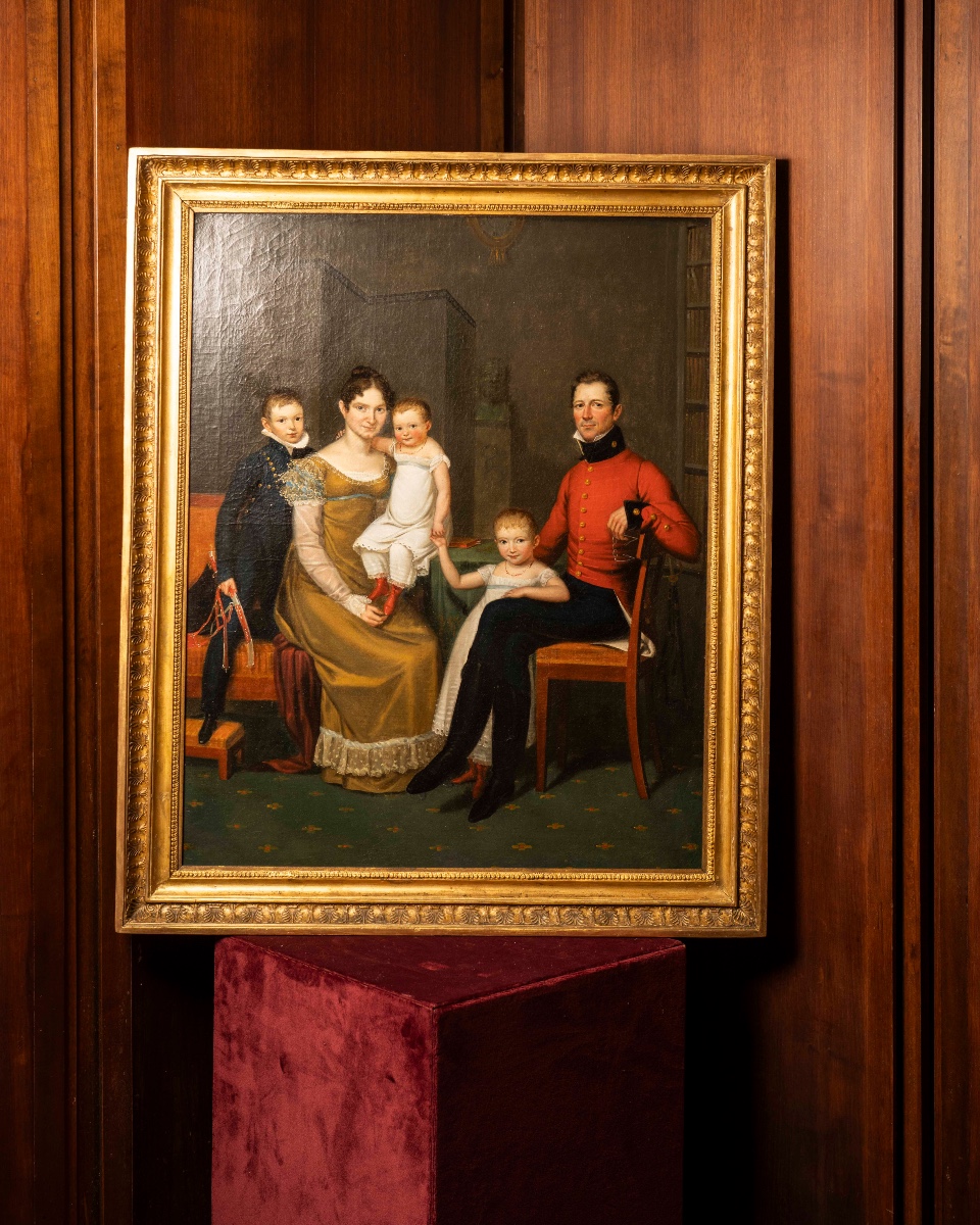 English School Of The 19th Century   Portrait Of English Noble Family