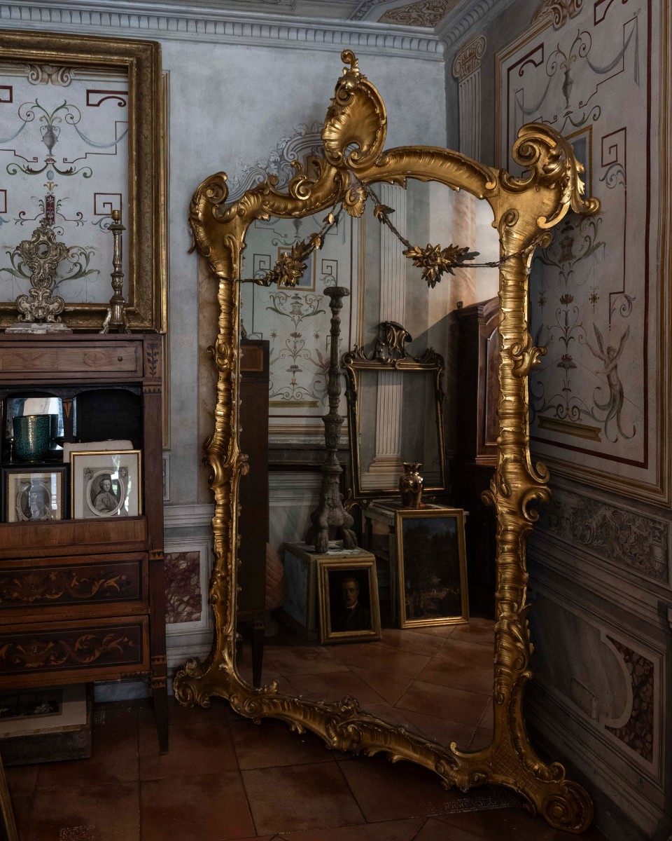 Pair Of Mirrors Luigi Filippo. Naples 19th Century