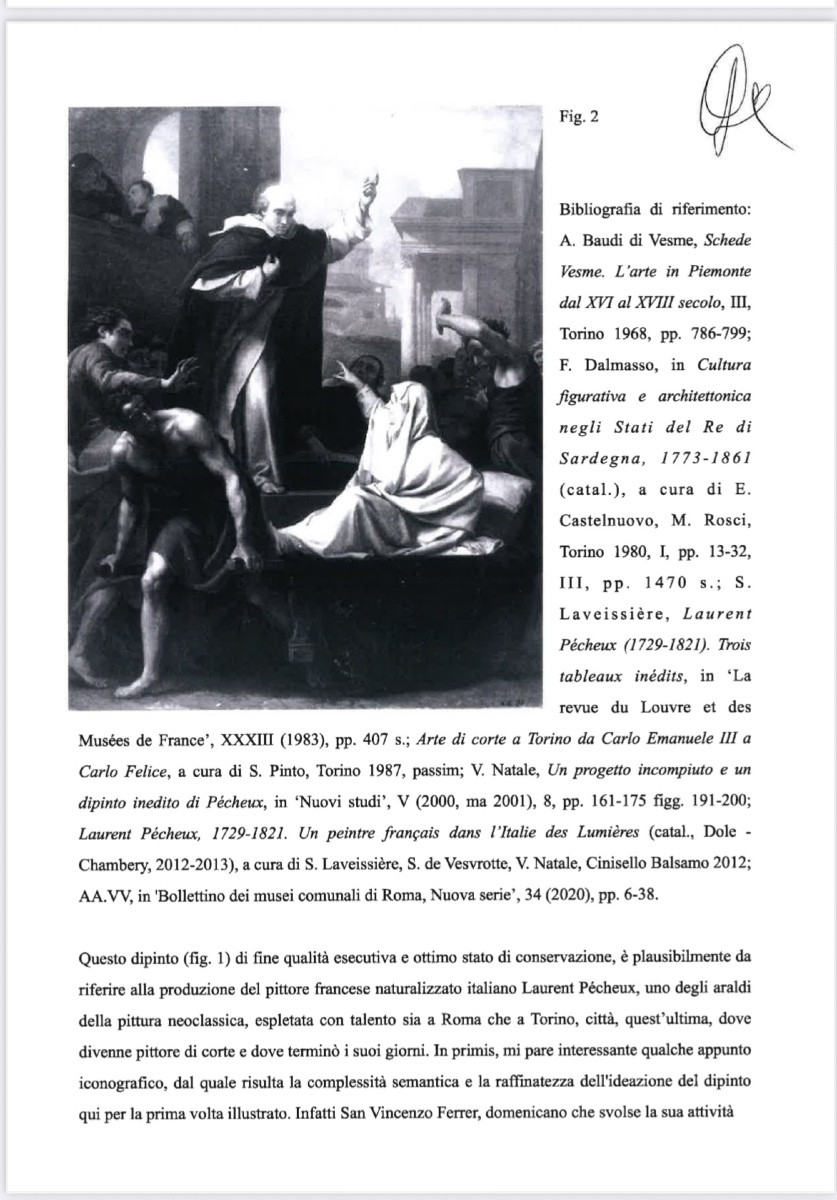 Saint Vincent Ferrier École de l’Italie du Nord, XVIIIe siècle Huile sur toile, 75 x 62 cm-photo-2