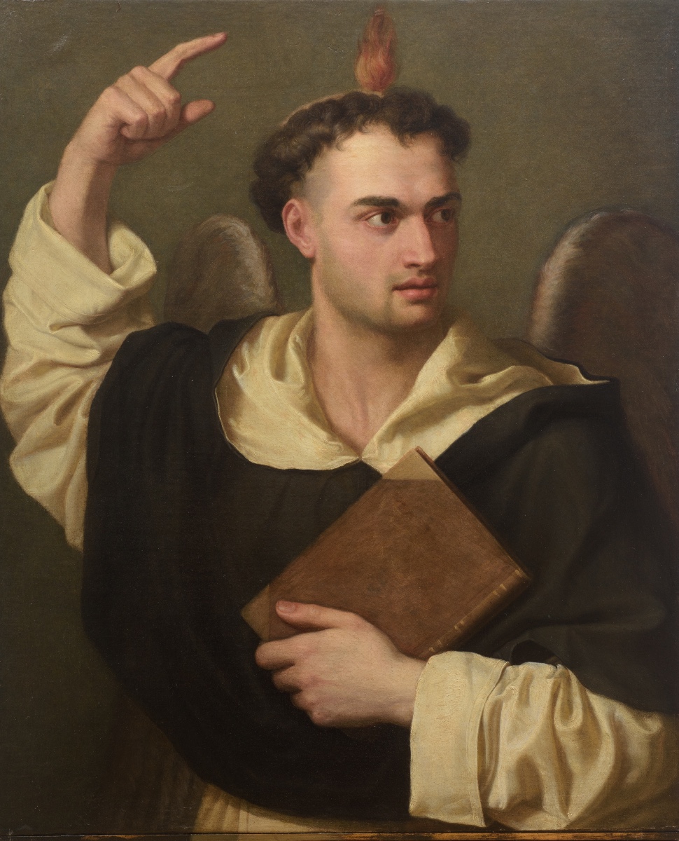 Saint Vincent Ferrier École de l’Italie du Nord, XVIIIe siècle Huile sur toile, 75 x 62 cm