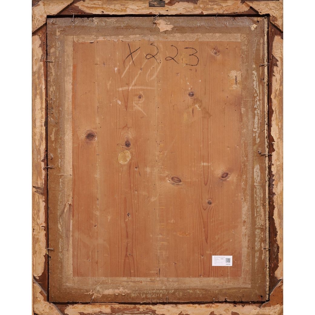 Paire de pastels du XVIIIe siècle École émilienne,Pastel sur papier-photo-1