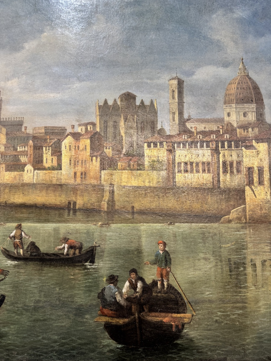 Vue de l'Arno depuis la Pescaia de San Niccolò XVIII-photo-2