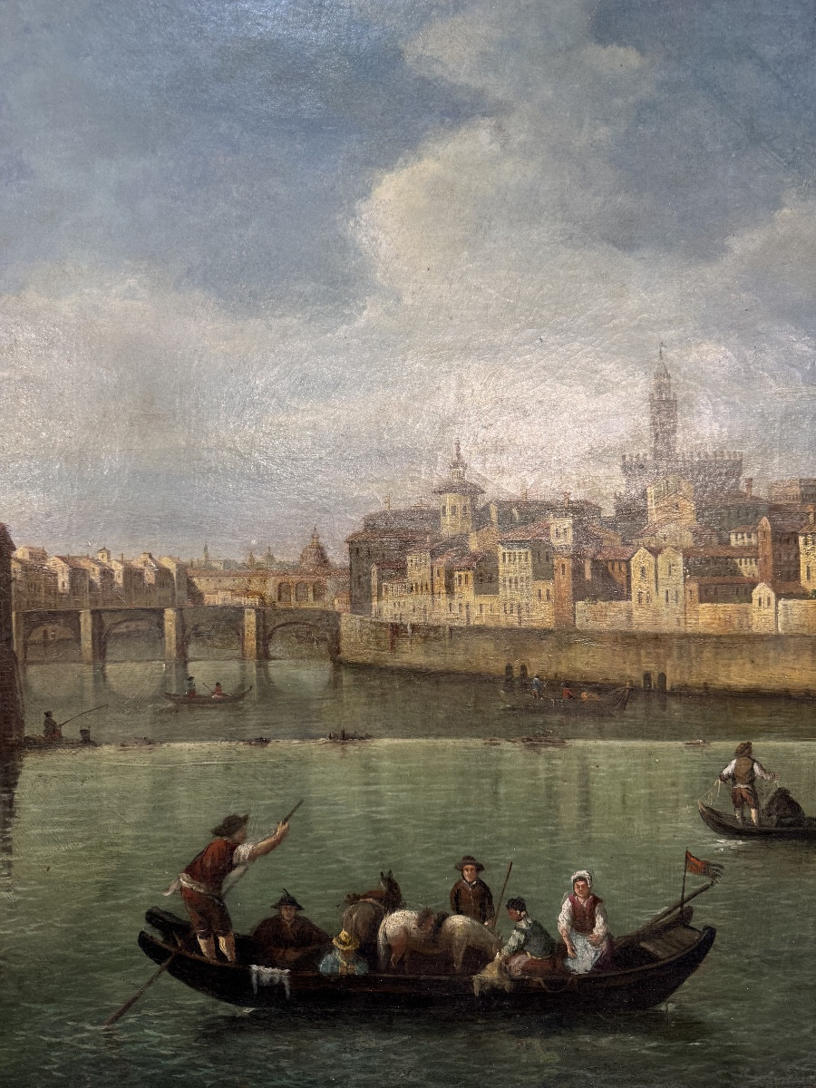 Vue de l'Arno depuis la Pescaia de San Niccolò XVIII-photo-3