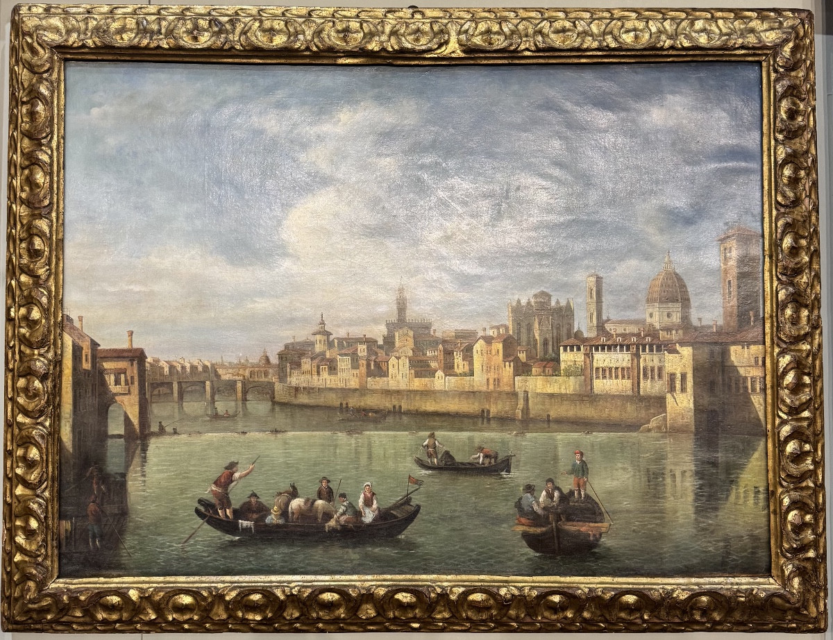 Vue de l'Arno depuis la Pescaia de San Niccolò XVIII