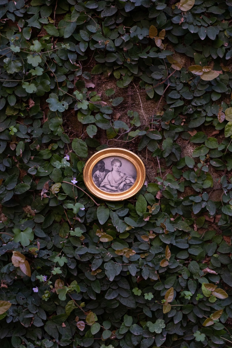 Miniature représentant une dame et un Maure par Carl Gustav Klingstedt, Paris-photo-3