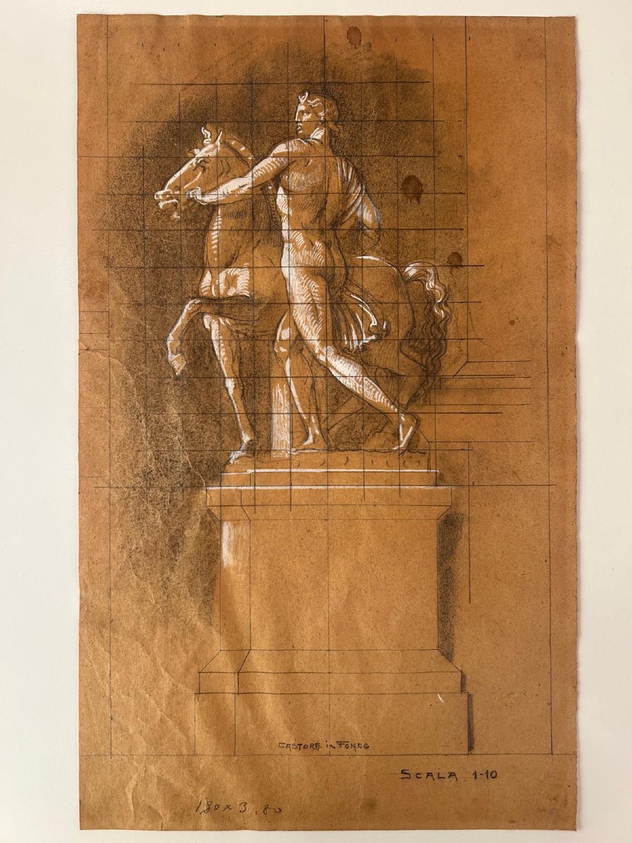 Sketch By Lodovico Pogliaghi For The Set Design Of The Opera “nerone”-photo-2