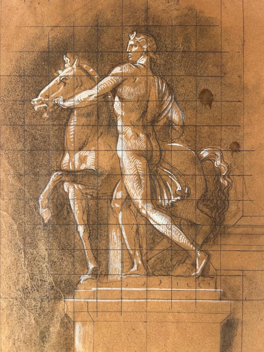 Sketch By Lodovico Pogliaghi For The Set Design Of The Opera “nerone”
