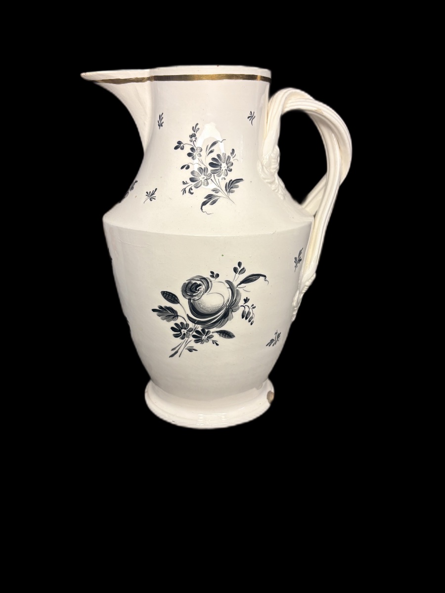 Pichet en porcelaine « Zum Andenken », décor polychrome — Allemagne/Autriche, XIXe siècle-photo-4