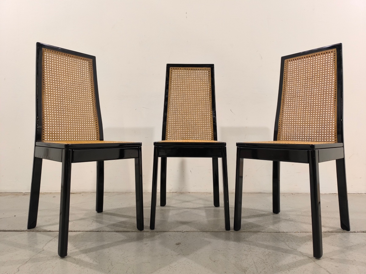 Huit chaises de Tito Agnoli (1931-2012), modèle 840 pour Montina, Italie-photo-3