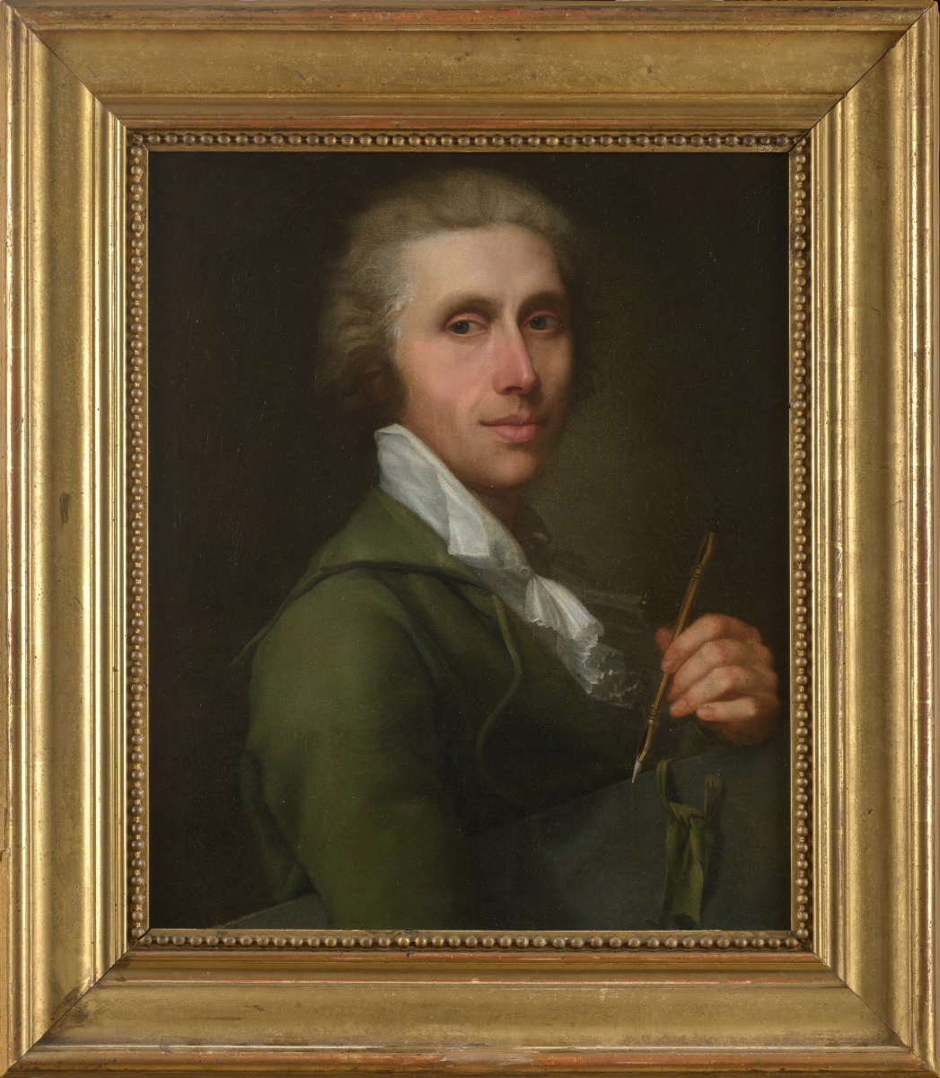 Portrait d'un architecte avec ses outils de travail, Giovanni Battista Lampi (1751-1830)