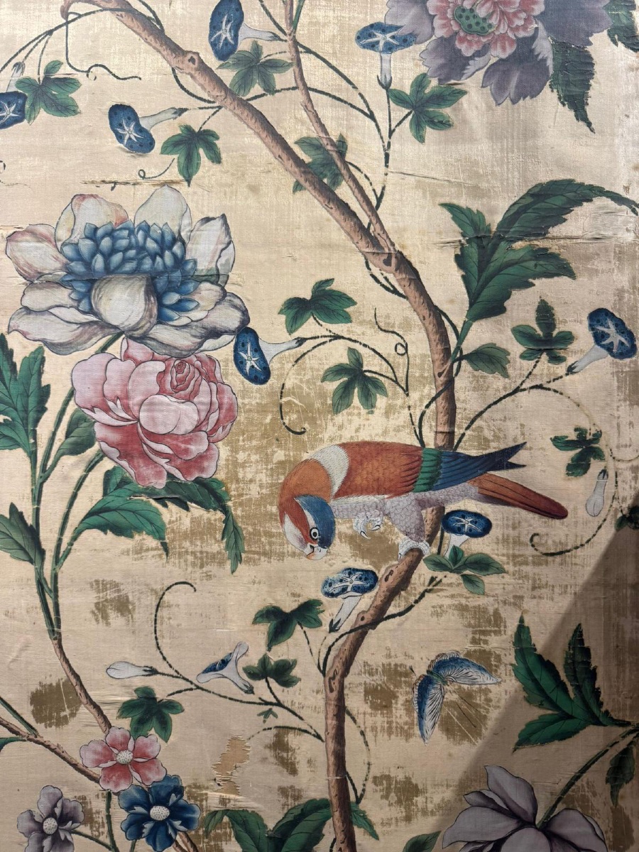 Pair Of Antique Chinese Panels, Qing Dynasty, 18th–19th Century-photo-4