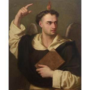 Saint Vincent Ferrier École de l’Italie du Nord, XVIIIe siècle Huile sur toile, 75 x 62 cm