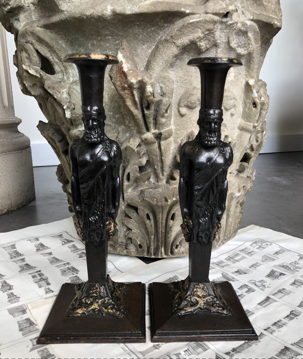 Berlin Iron Candlesticks