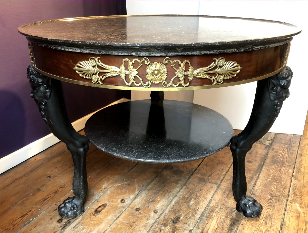 Consulate Period Pedestal Table-photo-2
