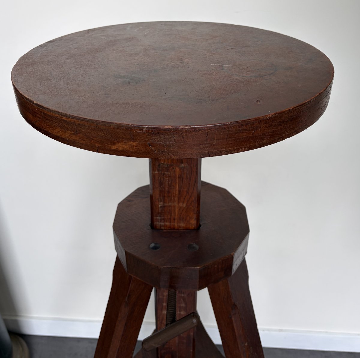 Rare Sellette de Sculpteur.-photo-4