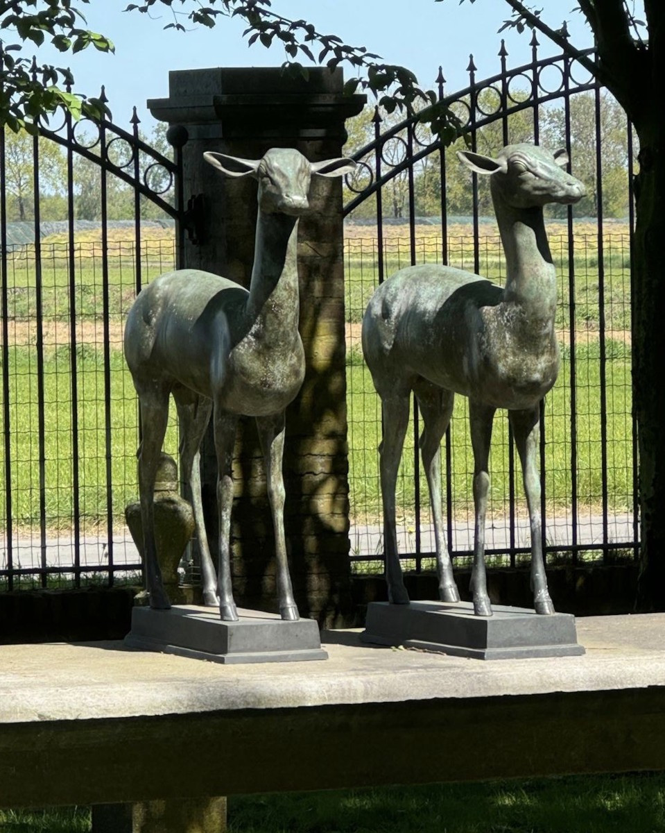 Italian Bronze Deers