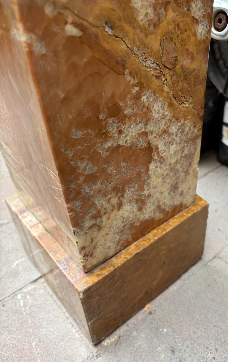 Art Deco Column Alabaster-photo-4