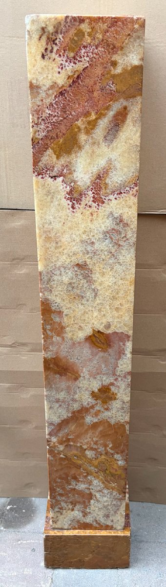 Art Deco Column Alabaster-photo-4