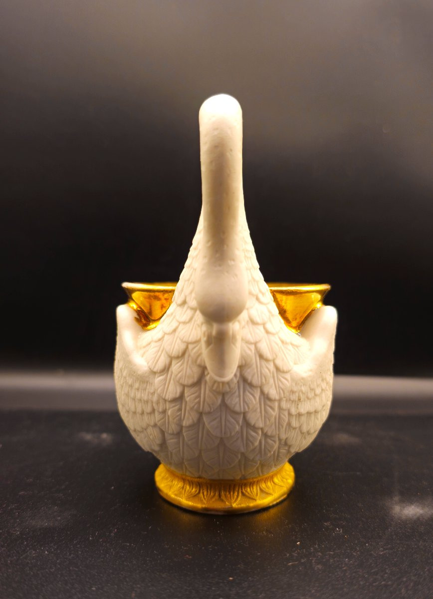 Dagoty Paris Swan-shaped Cup And Saucer-photo-3