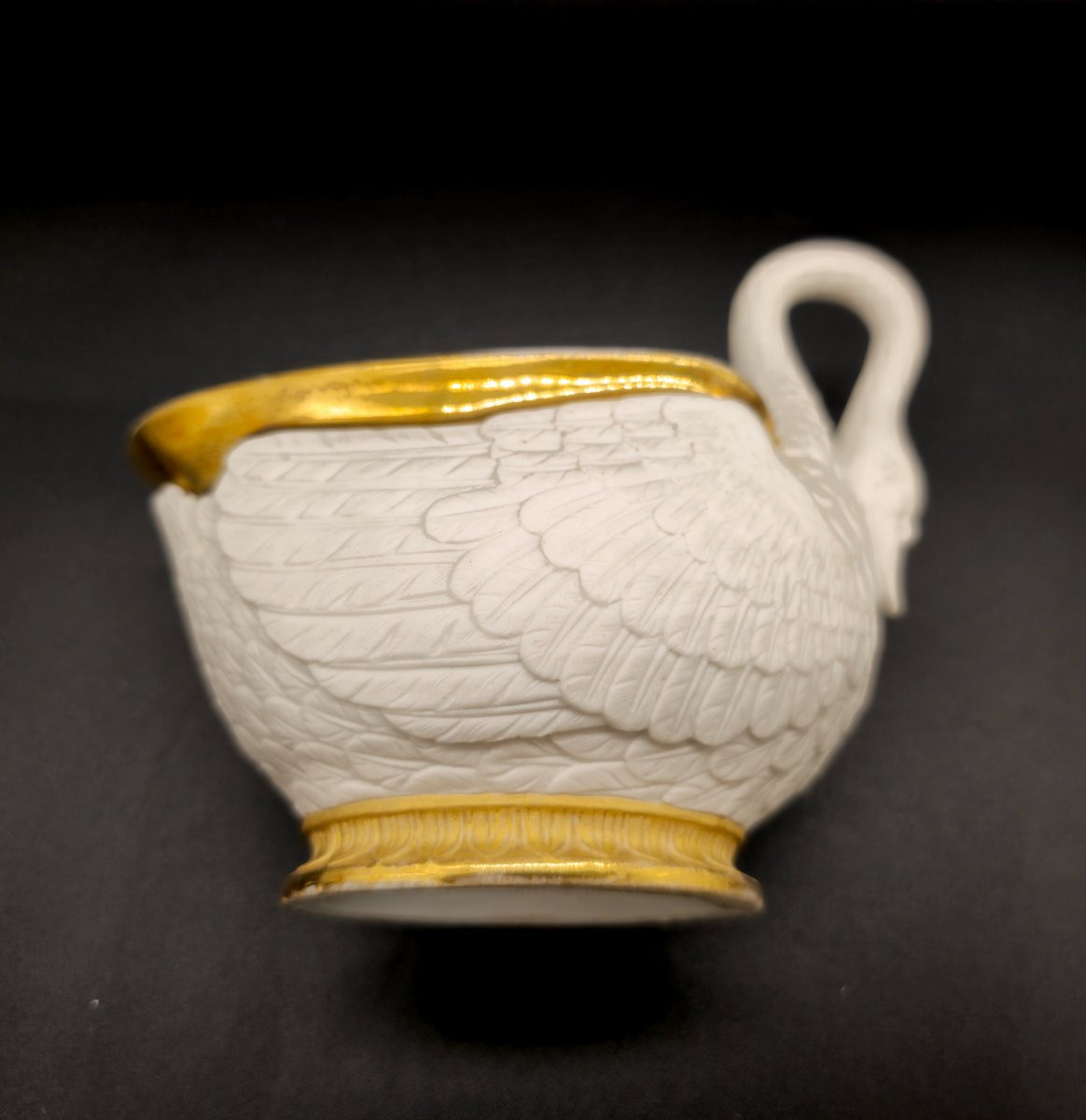 Dagoty Paris Swan-shaped Cup And Saucer-photo-2