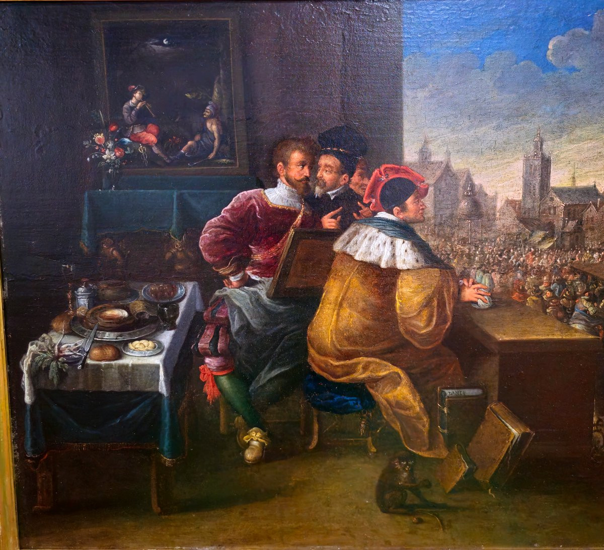 Daniel Hagens Oil On Panel "allegory Of Bad Government"-photo-2