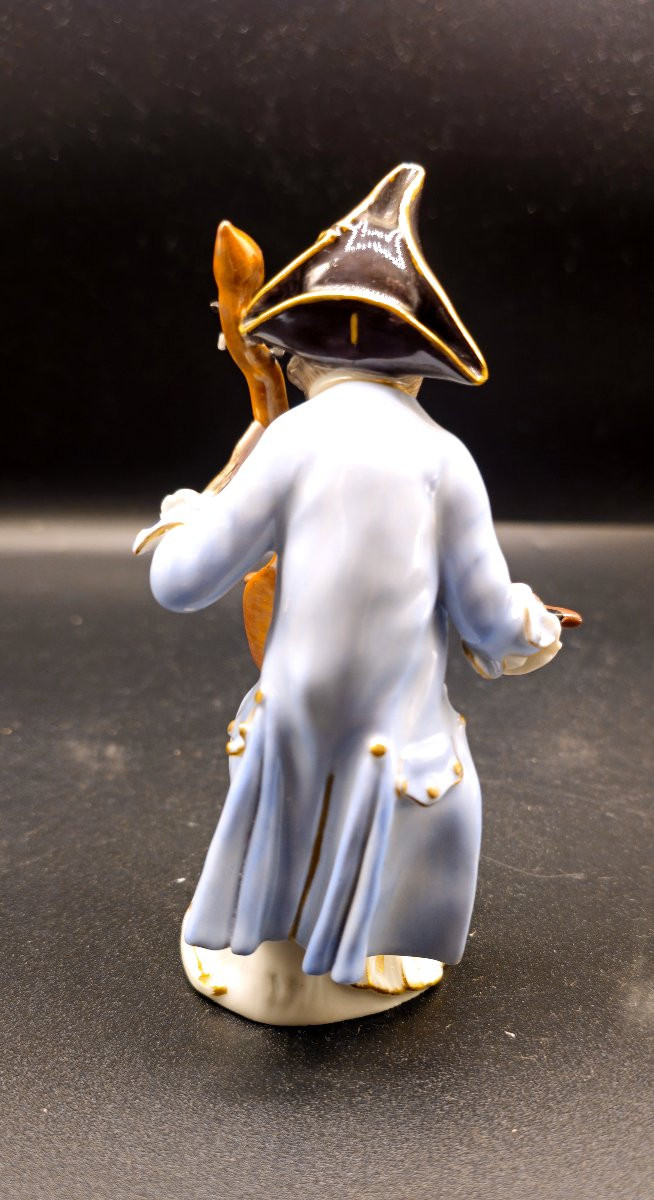Meissen Monkey Cellist-photo-3