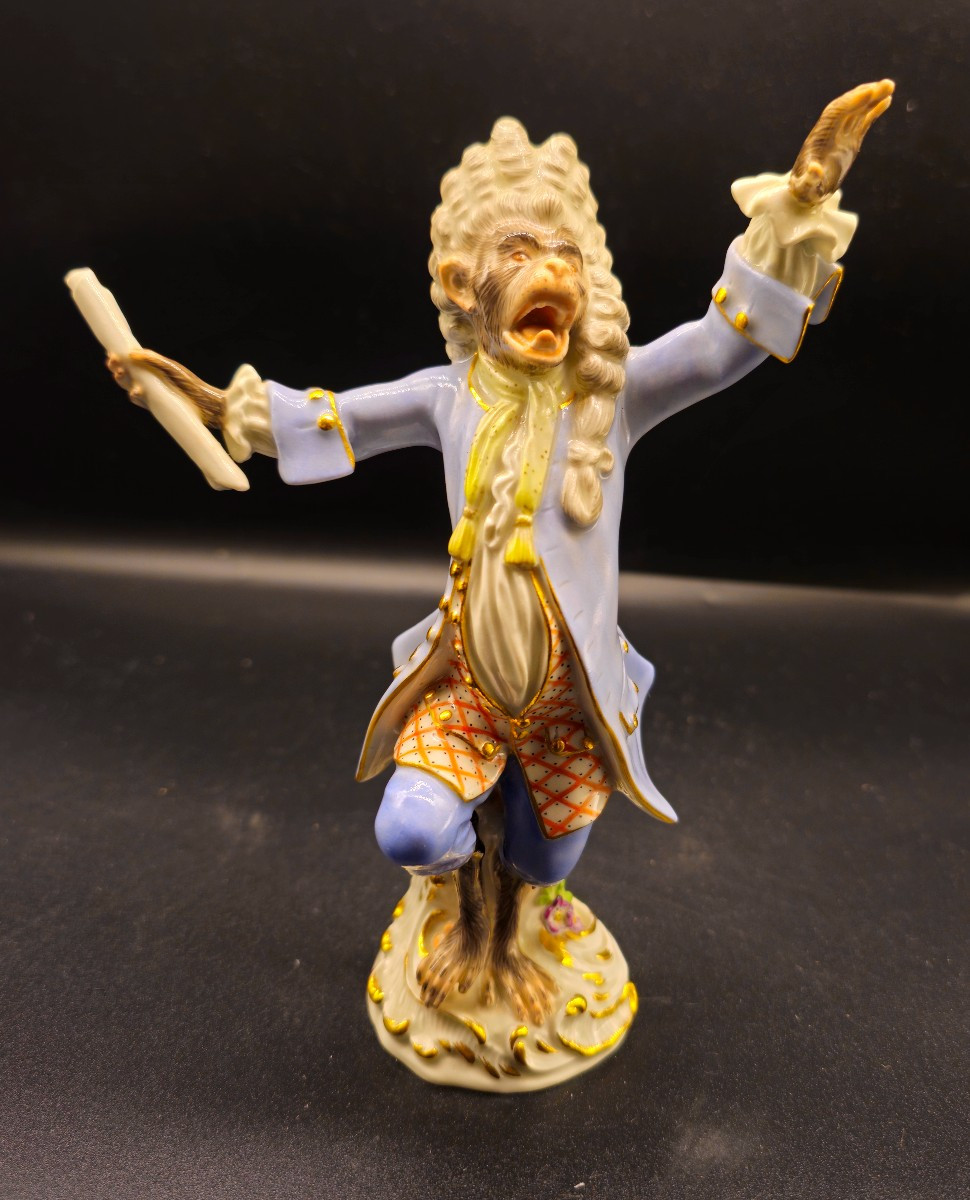 Meissen Monkey Conductor
