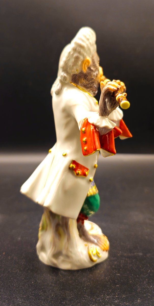 Singe joueur de flûte de Meissen-photo-4