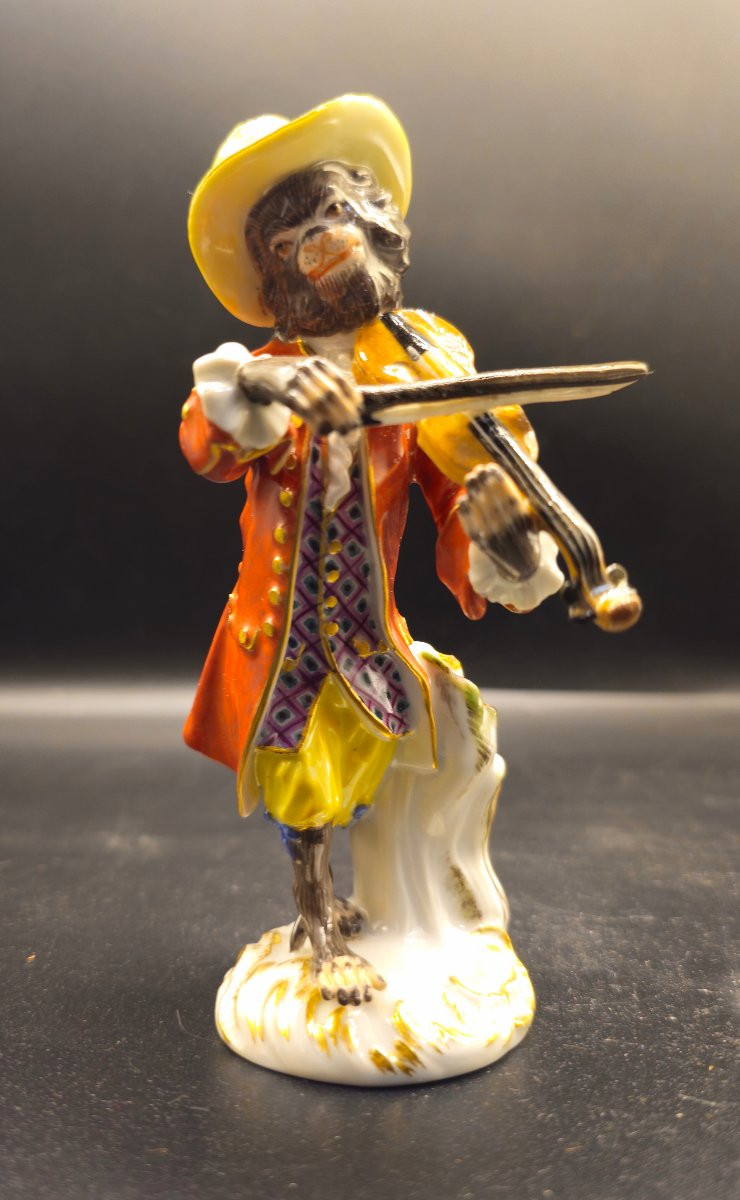 Meissen Violinist Monkey-photo-4