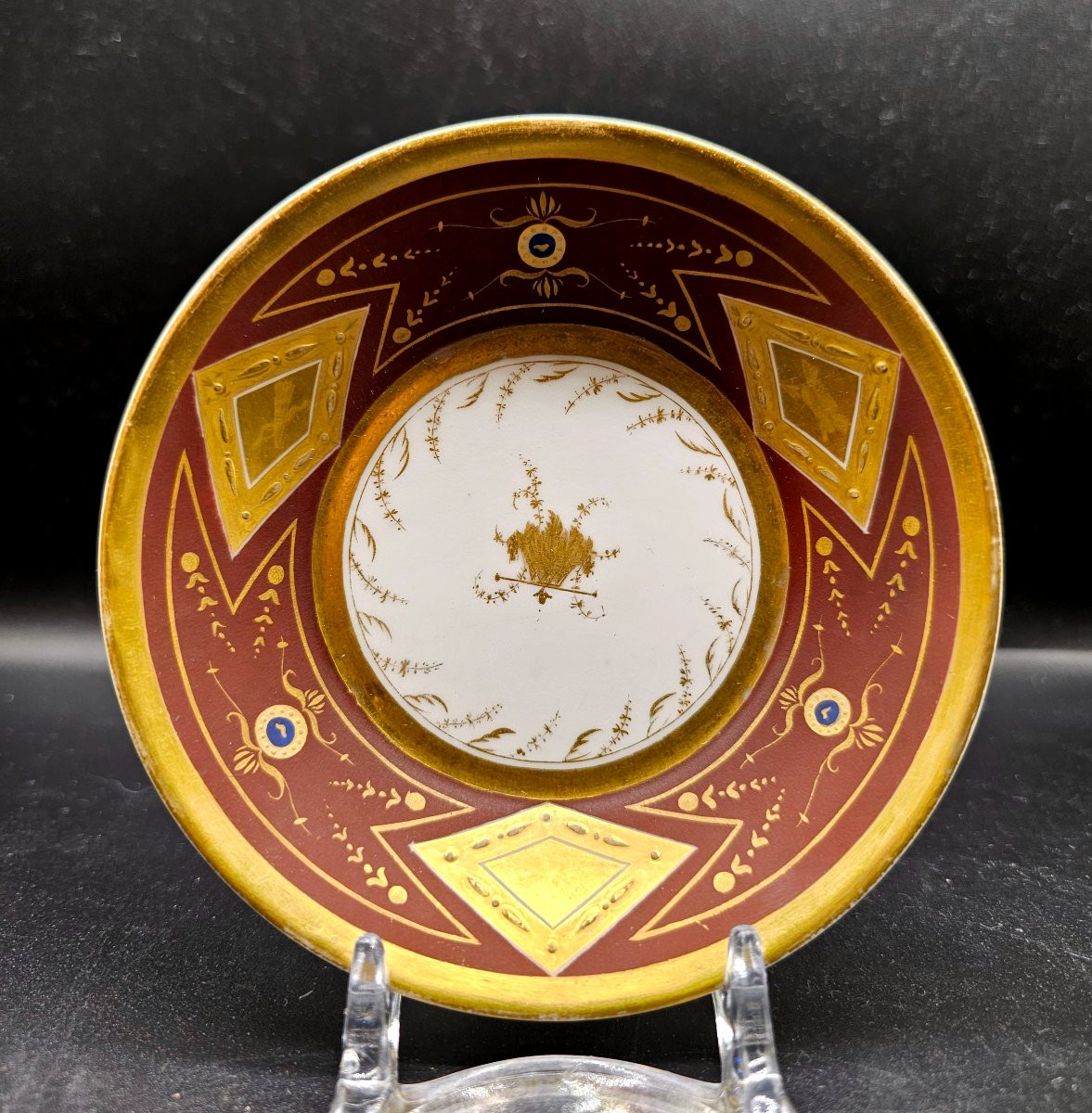 Tasse et soucoupe en porcelaine de la manufacture Faber à Bruxelles-photo-2