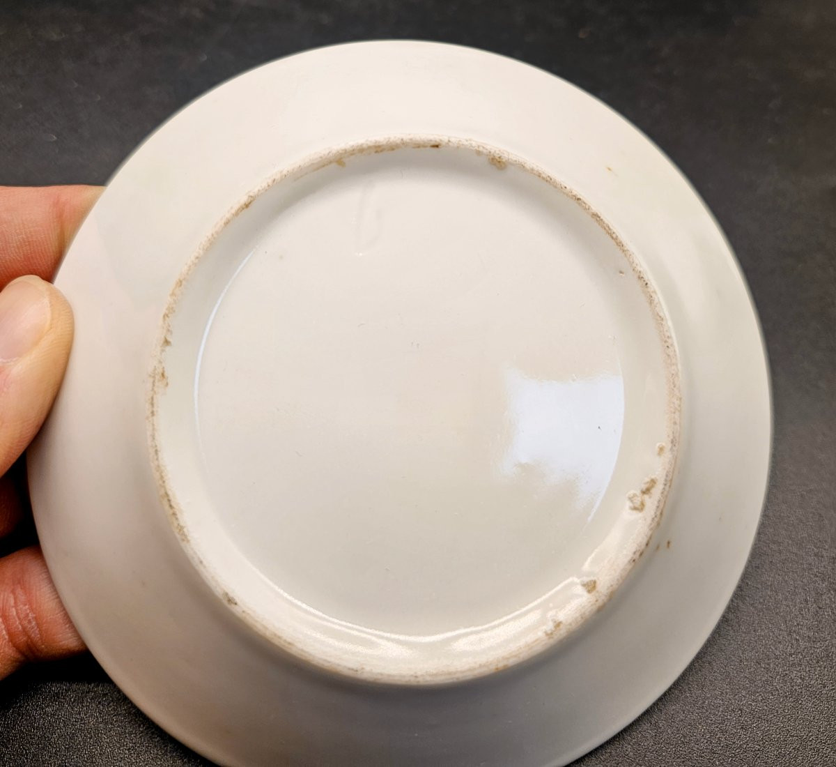 Tasse et soucoupe en porcelaine de la manufacture Faber à Bruxelles-photo-6