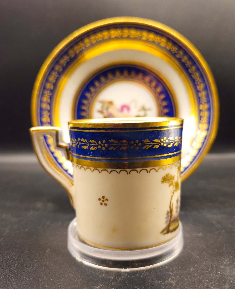 Tasse et soucoupe de la Real Fabbrica Ferdinandea -photo-3