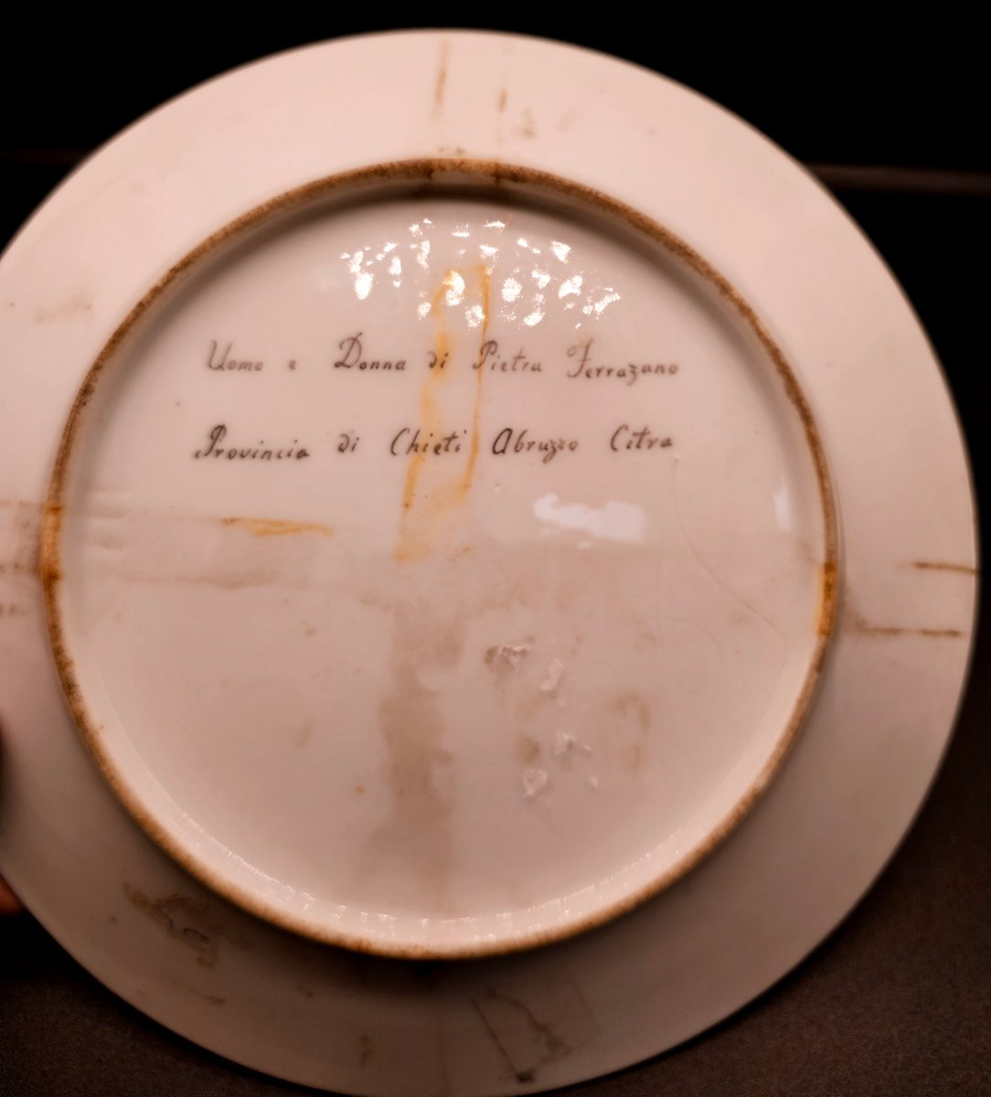 Porcelain Plate From Naples With Costumes From The Kingdom Of The Two Sicilies-photo-1
