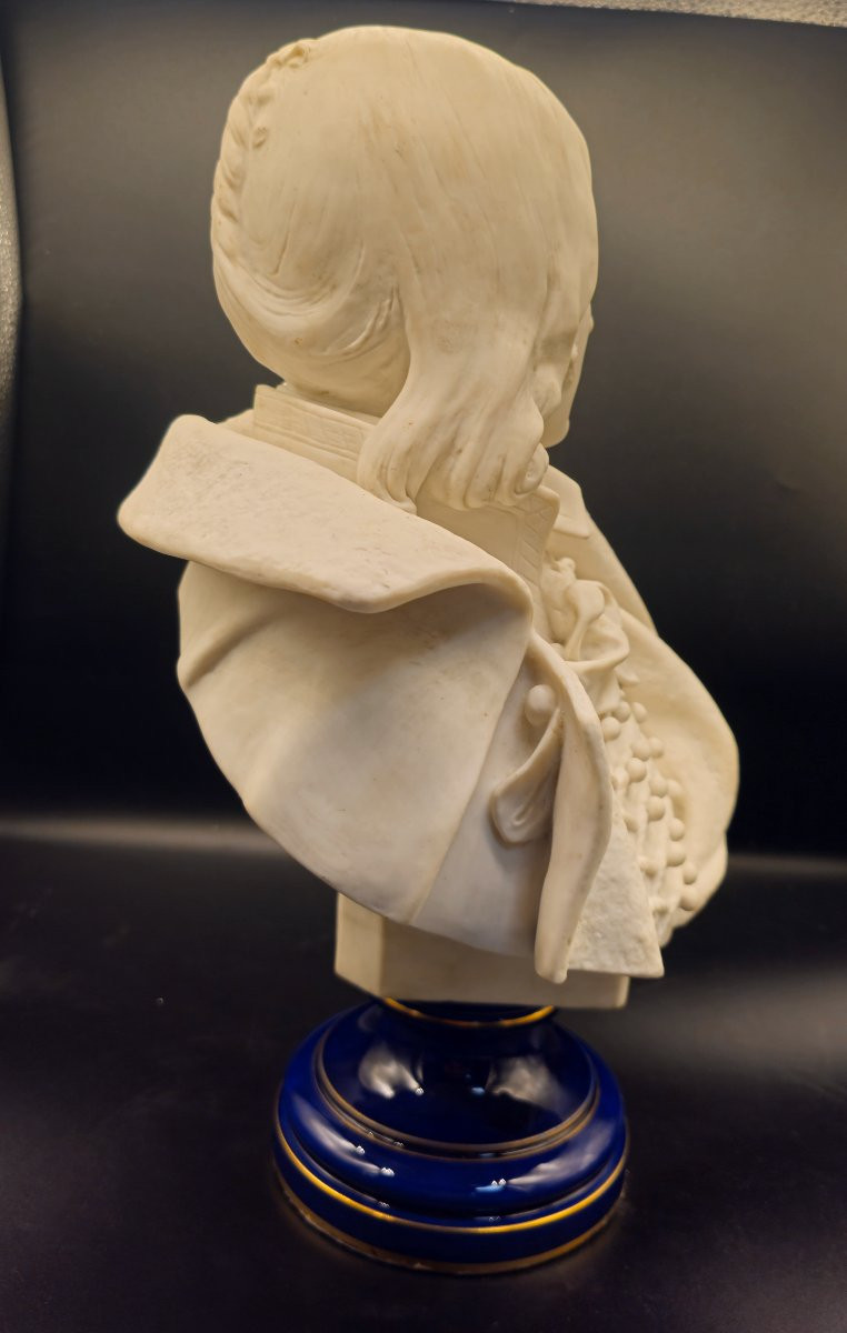 Pair Of Sevres Porcelain Busts Depicting Napoleon's Generals-photo-6