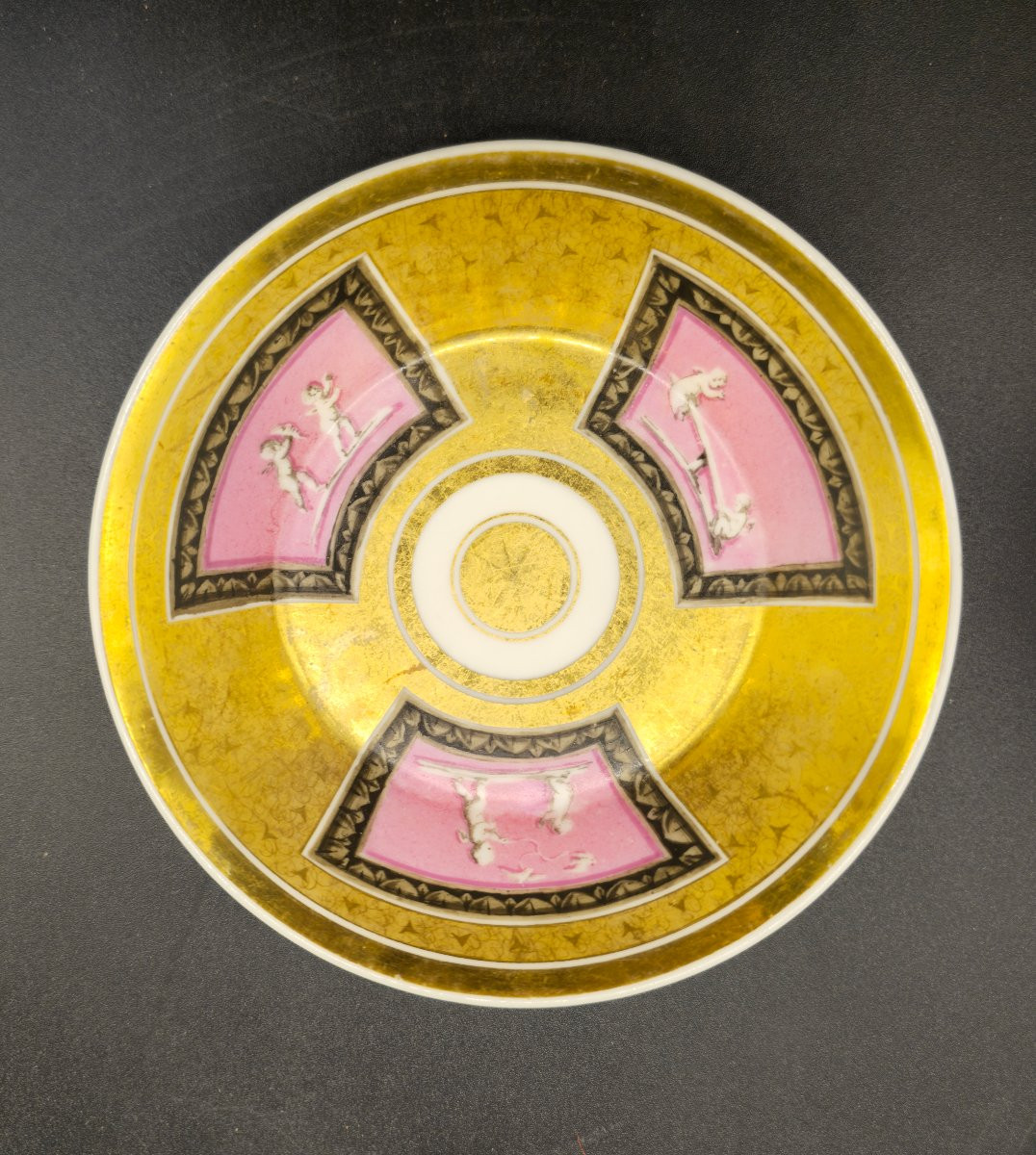 Empire Cup And Saucer By The Nast Manufactory, Paris-photo-4