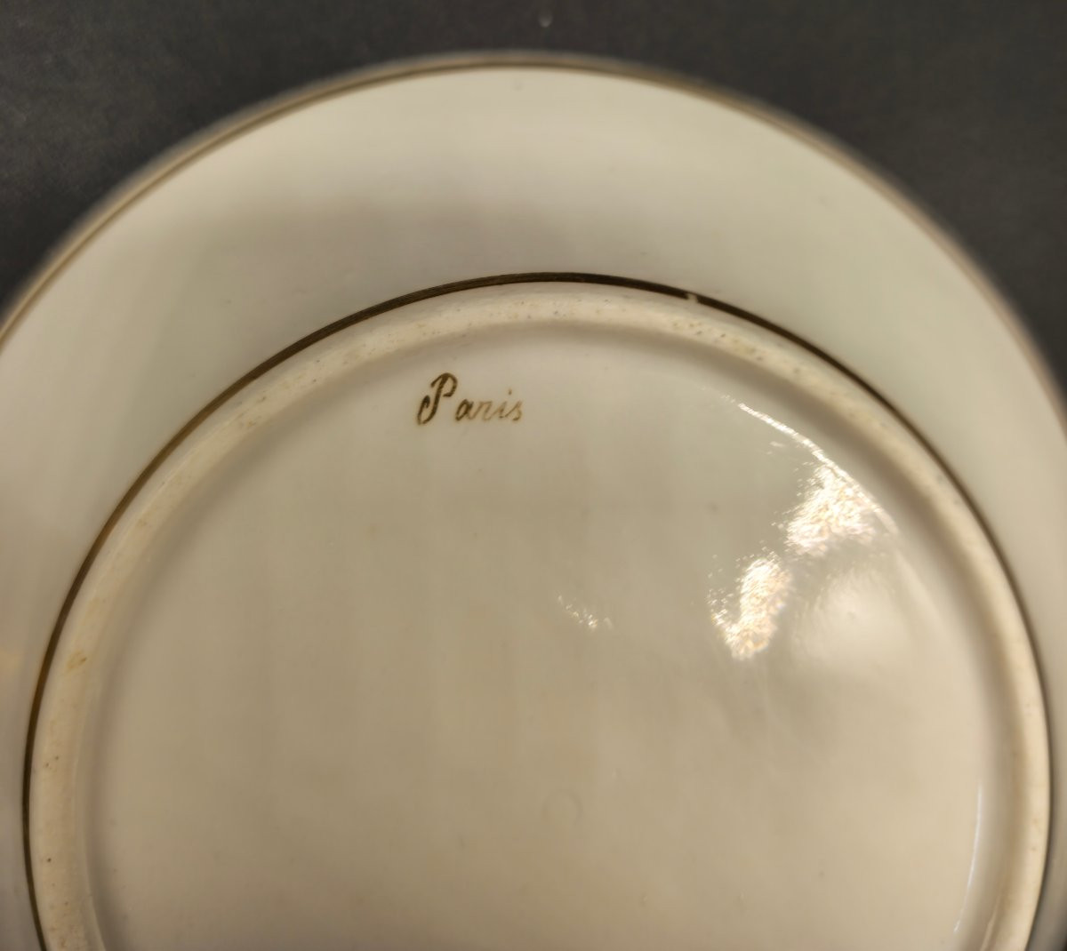 Empire Cup And Saucer By The Nast Manufactory, Paris-photo-6