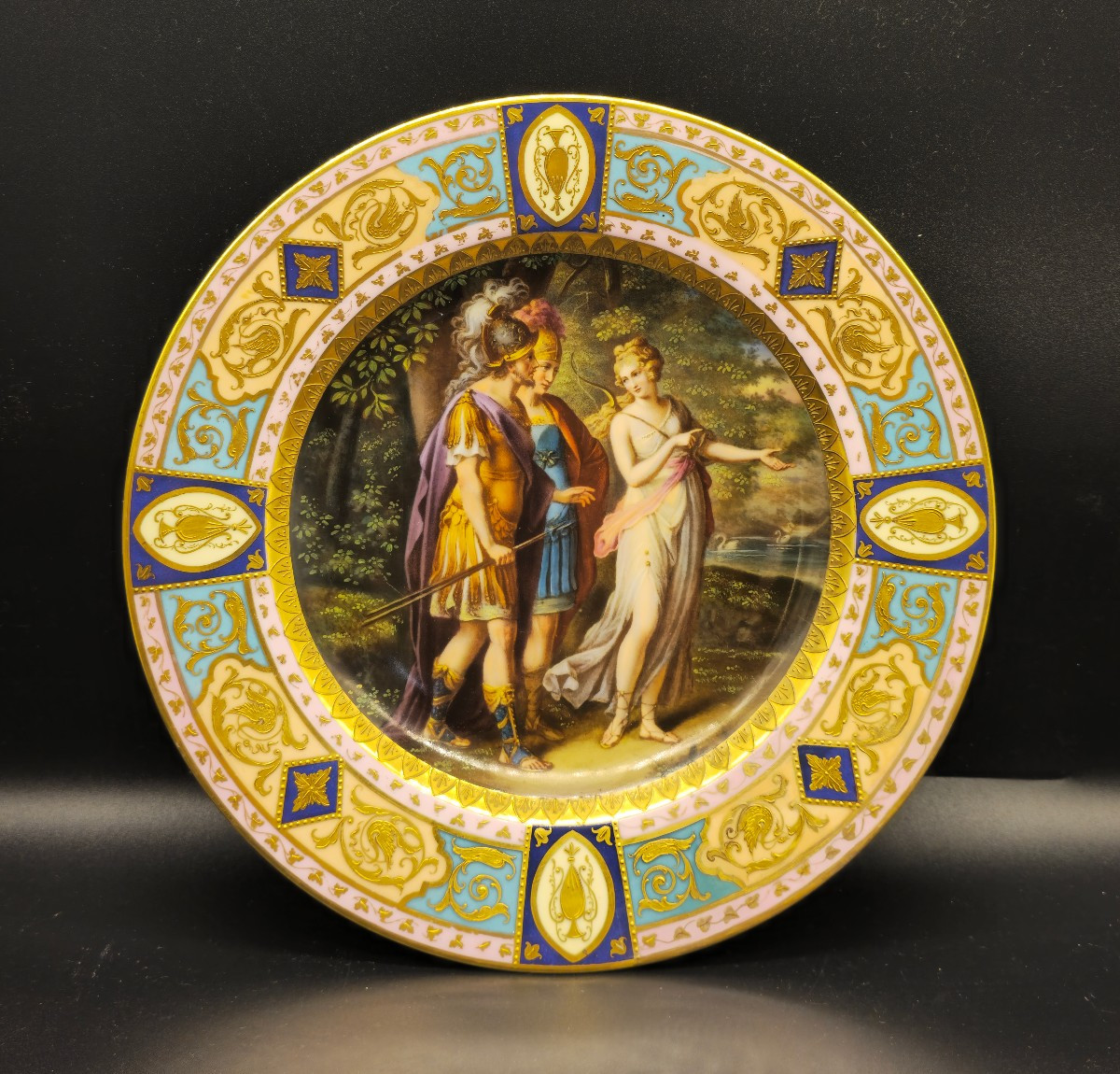 Porcelain Plate By The Imperial Vienna Manufactory – Biedermeier Period