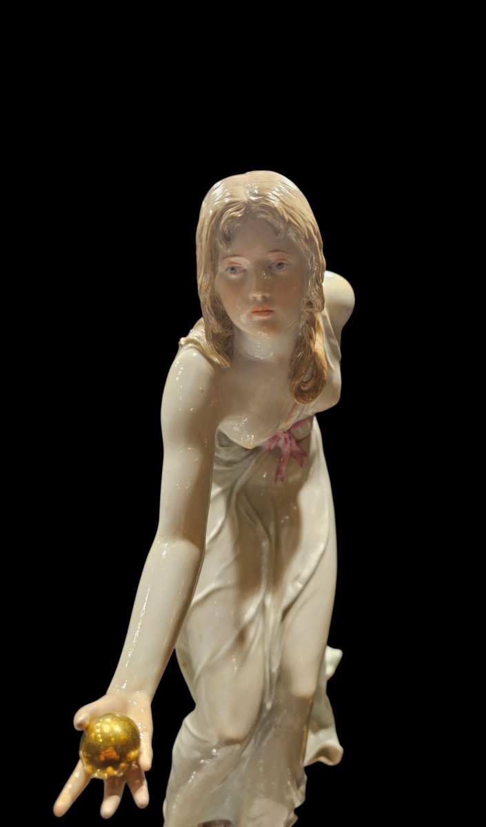 Meissen « Player at Bowls » Walter Schott 1897 – Fin XIXe Siècle-photo-4