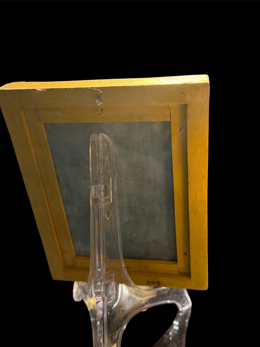 Peinture sur émail représentant Vénus et l'Amour - Période Néoclassique-photo-2