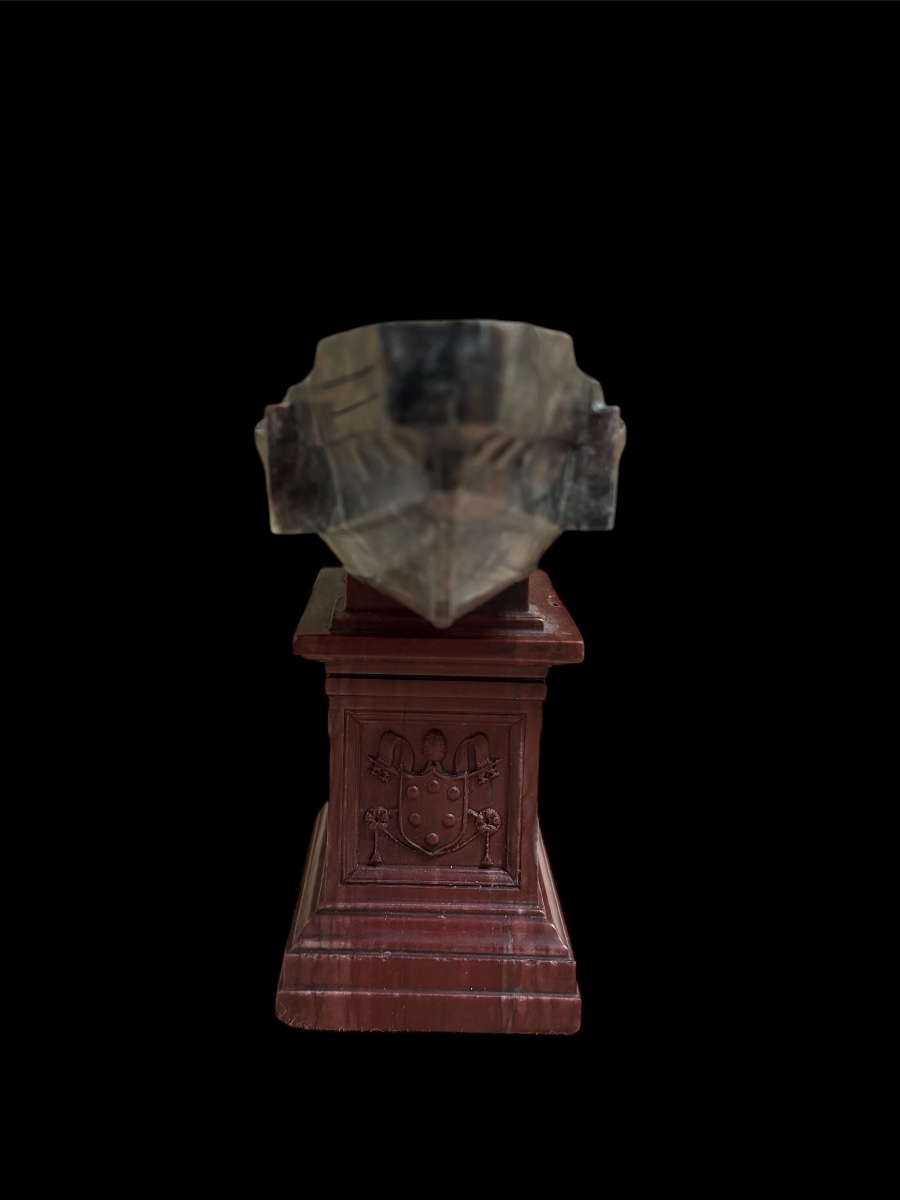 Benedetto Boschetti — Navicelle en marbre rosso antico et africain, Grand Tour Rome-photo-3
