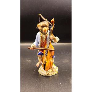 Le violoncelliste singe de Meissen