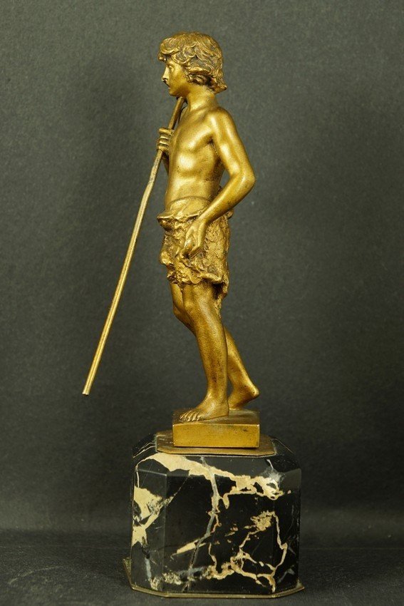 Saint Jean-Baptiste, bronze doré,  XIXe siècle-photo-5